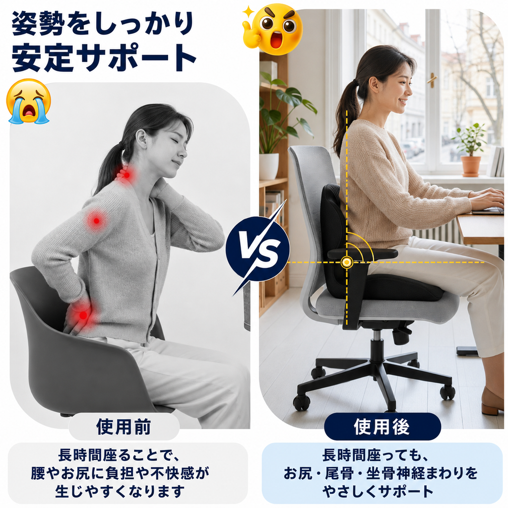 PosturePro™ 姿勢サポートクッション